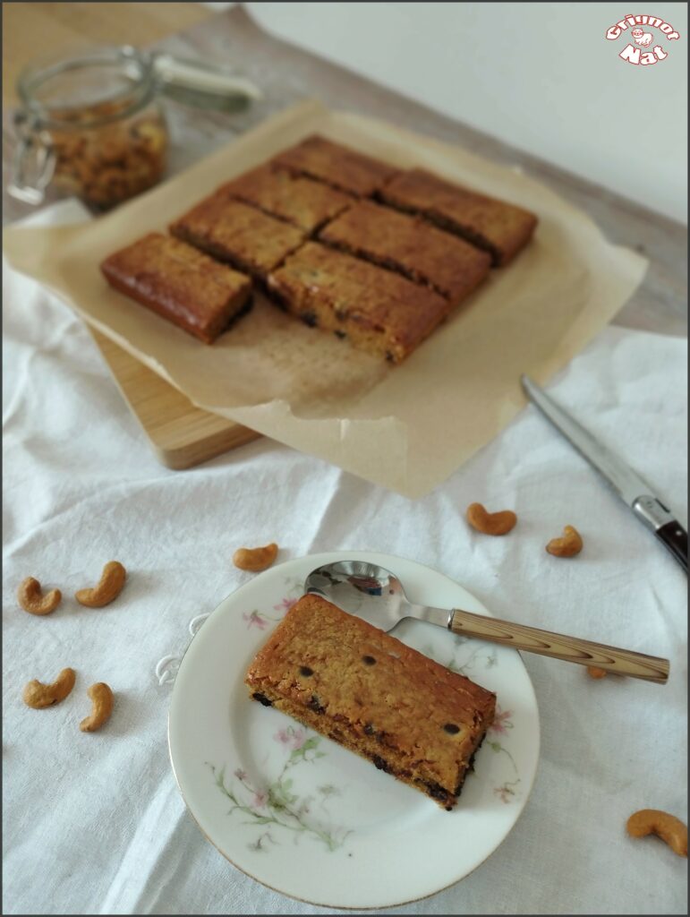 blondie aux noix de cajou