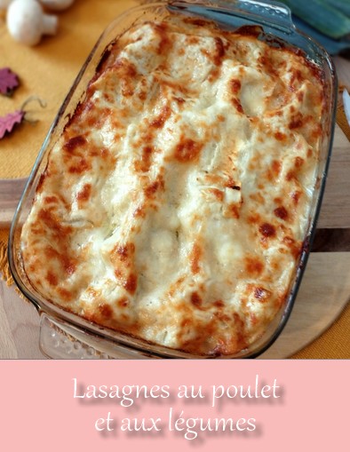 lasagnes au poulet et légumes - Idées recettes avec des blancs de poulet