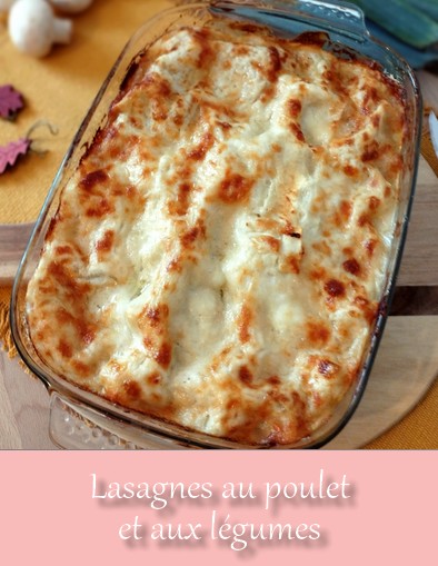 lasagnes au poulet et légumes - Idées recettes avec des blancs de poulet