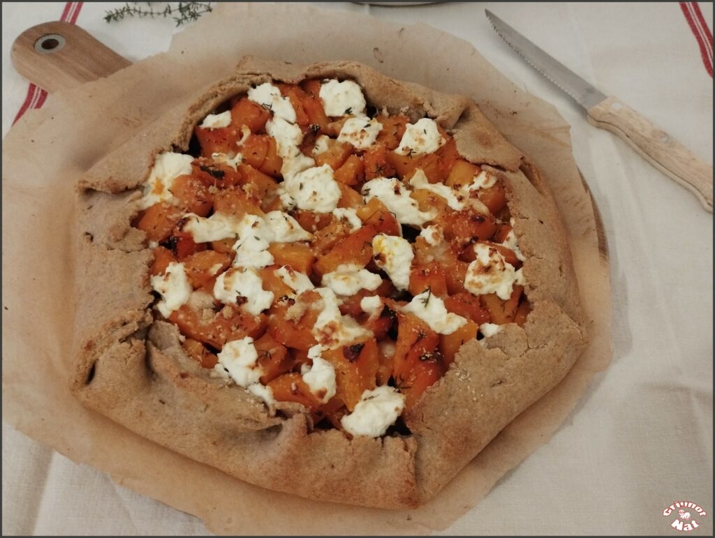 tarte rustique potimarron chèvre et parmesan (recette IG Bas) 3