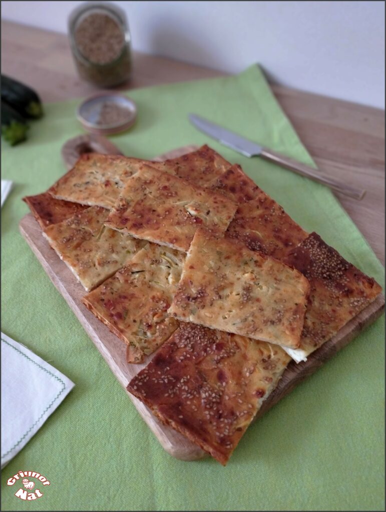 carrés aux courgettes et feta