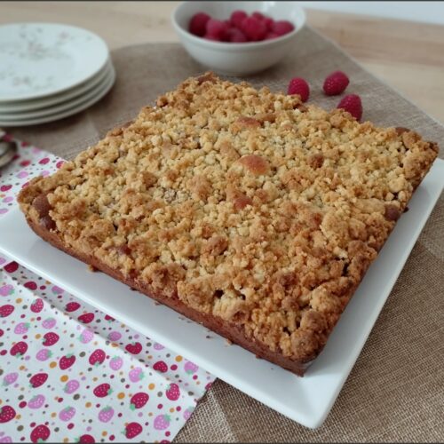 crumbcake aux framboises