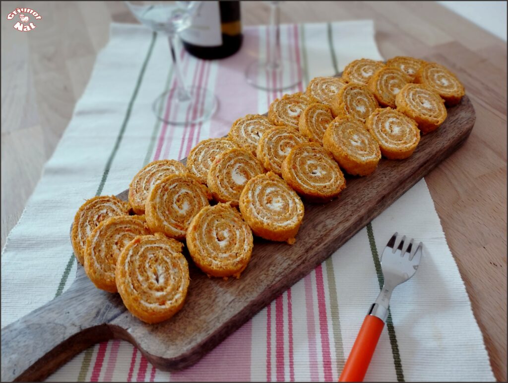 Roulé aux carottes et fromage frais 2