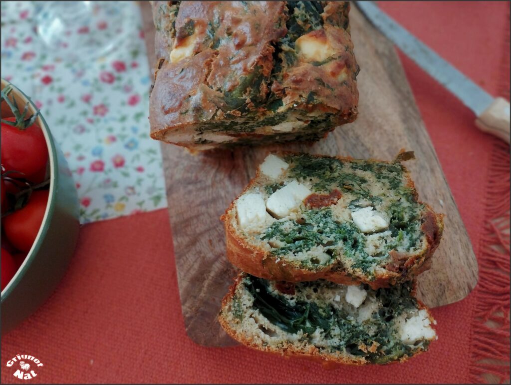 cake épinards feta et tomates séchées 3