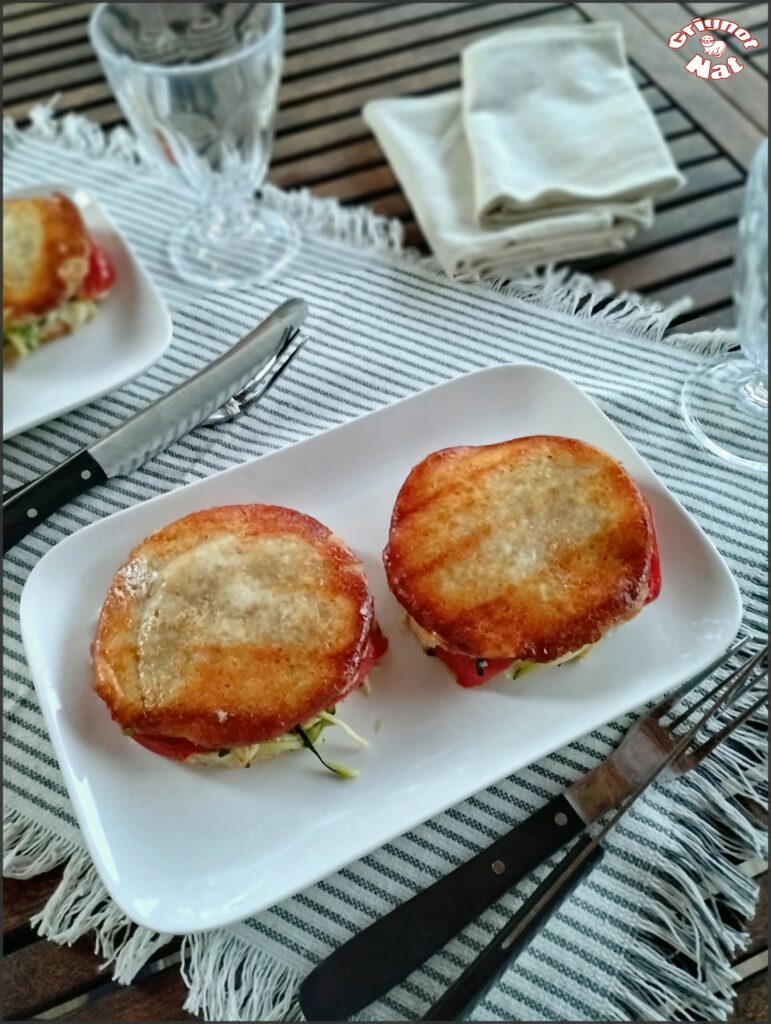 croques chèvre et courgettes