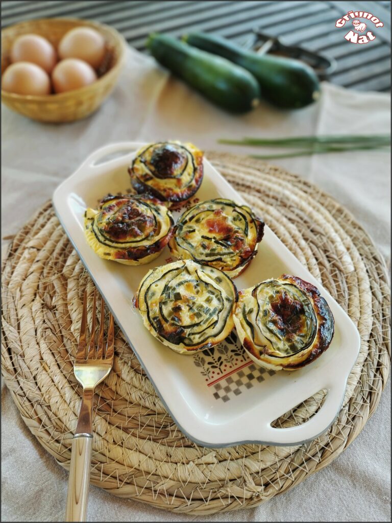 flans de courgette au fromage blanc (recette IG Bas)