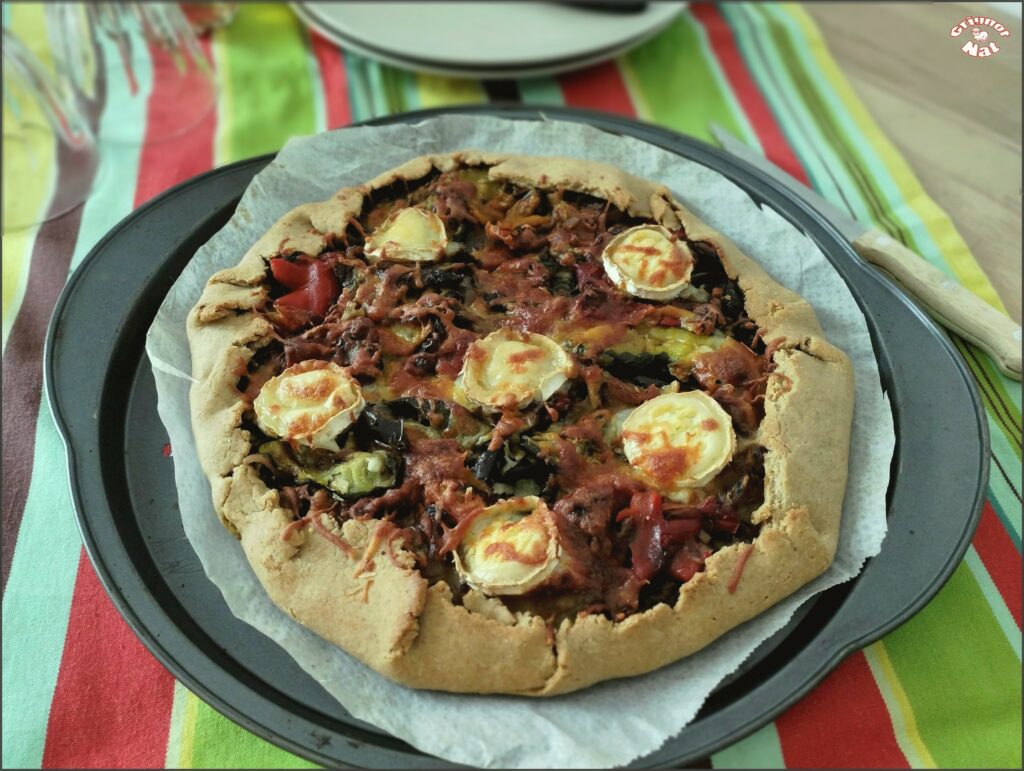 tarte aux légumes grillés pesto et chèvre 2