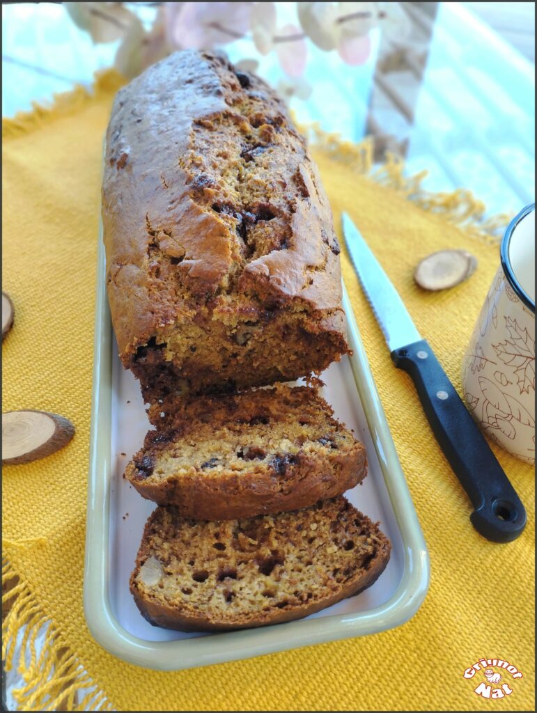  cake banane noix et chocolat