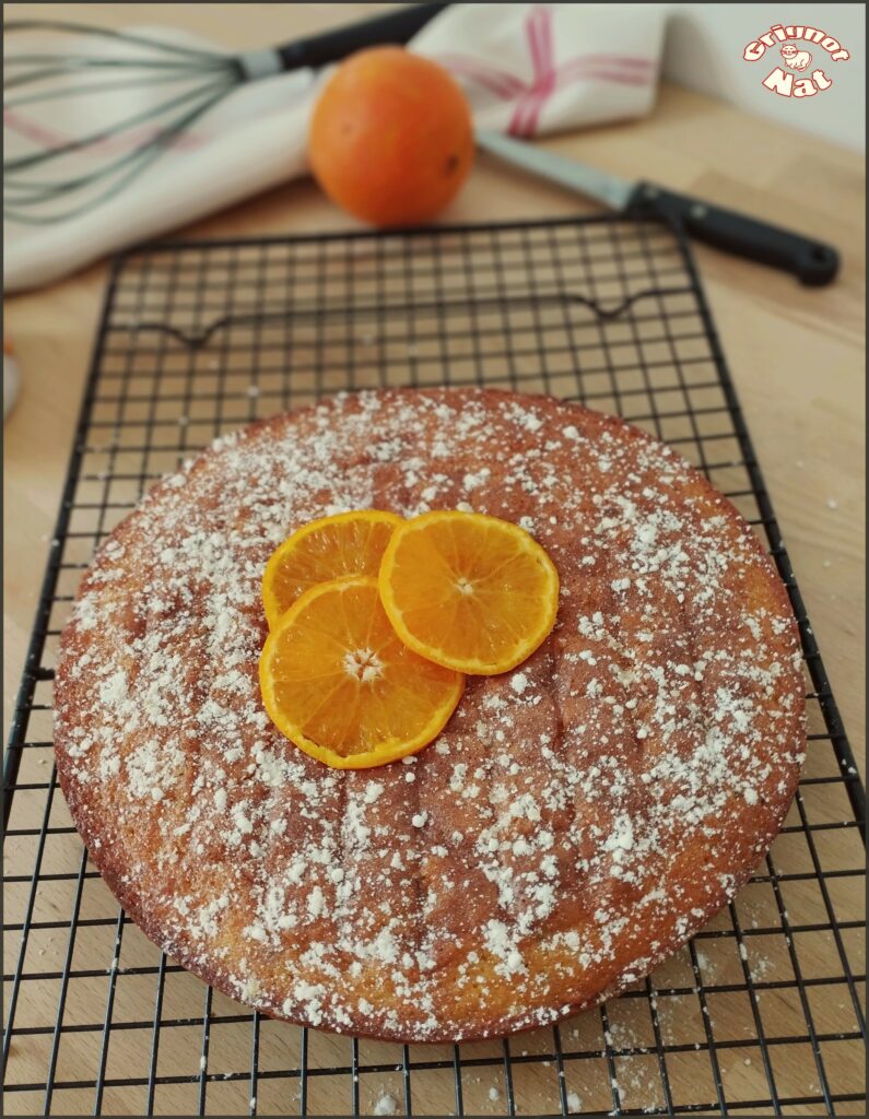 gâteau à l'orange et pépites de chocolat