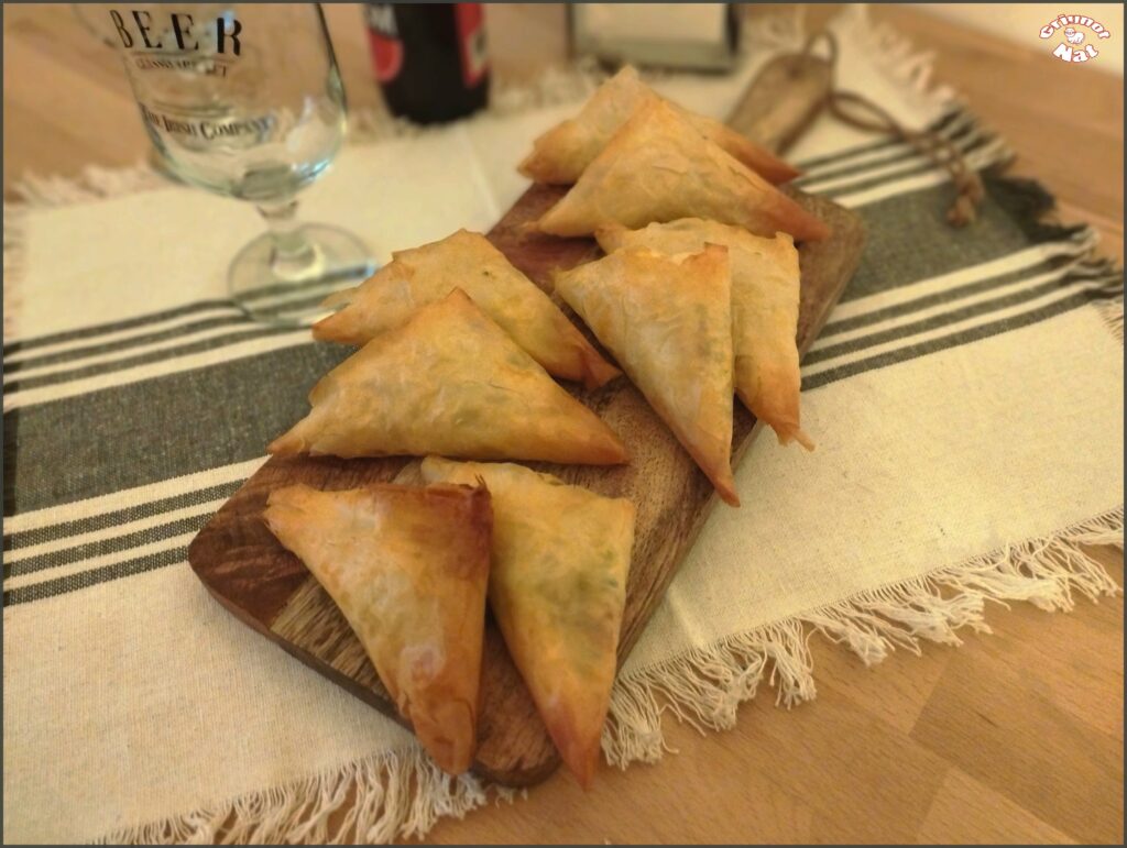 feuilletés au chorizo et feta (pâte filo) 2