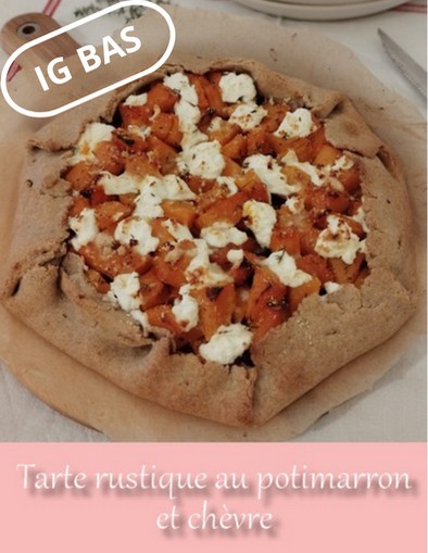 Tarte rustique potimarron chèvre