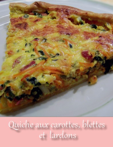 quiche carottes blettes lardons