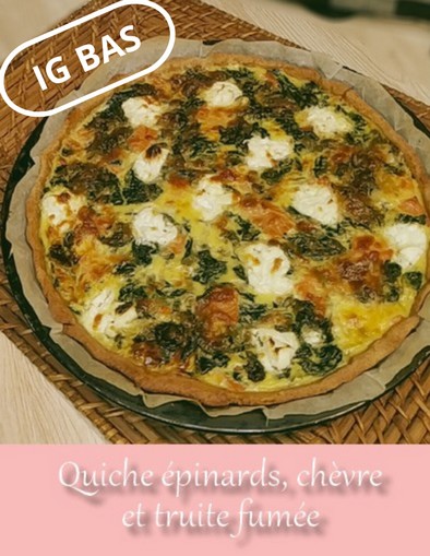 quiches épinards truite fumée chèvre