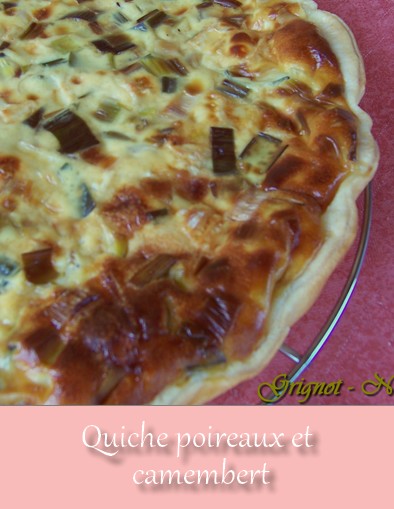 quiche poireaux camembert