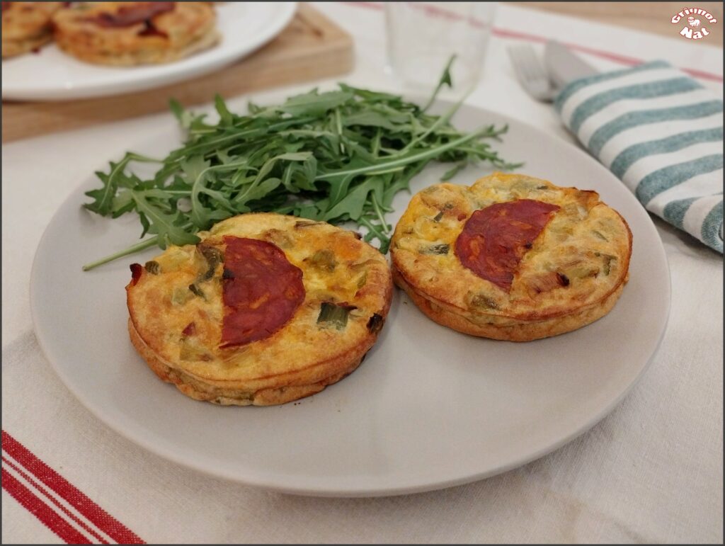 quiches sans pâte poireaux et chorizo (IG Bas) 3