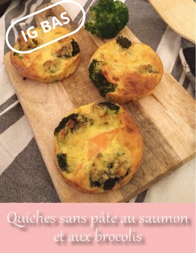 quiches sans pâte brocolis saumon