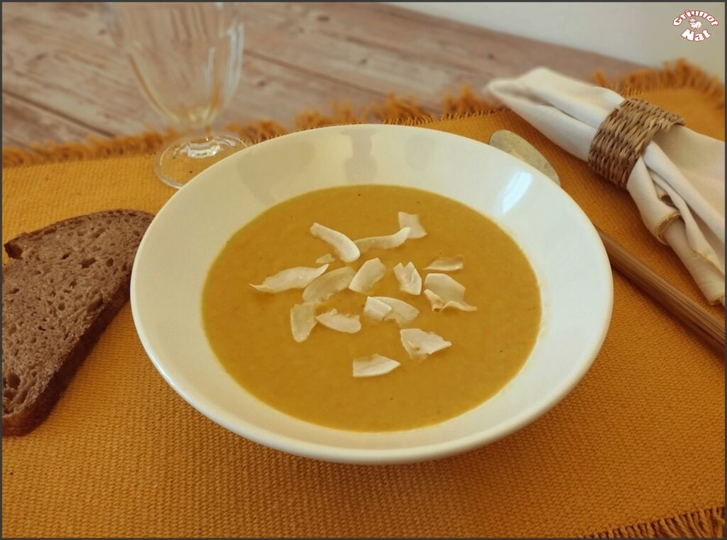 soupe patate douce poireaux et crème de coco 2