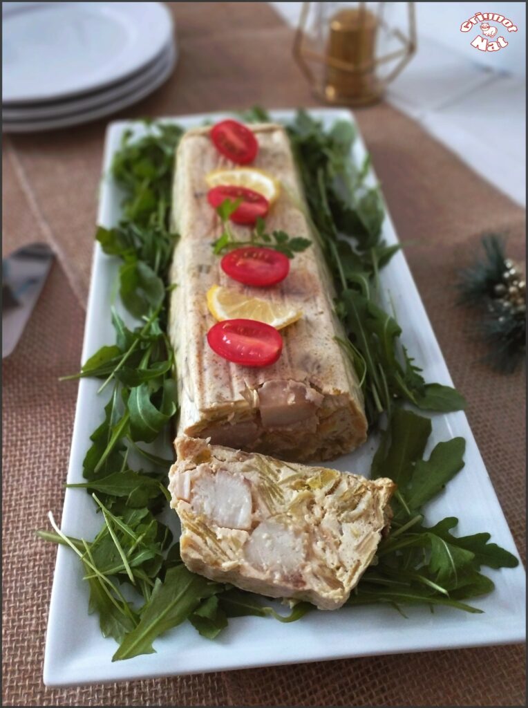 terrine de St Jacques aux poireau