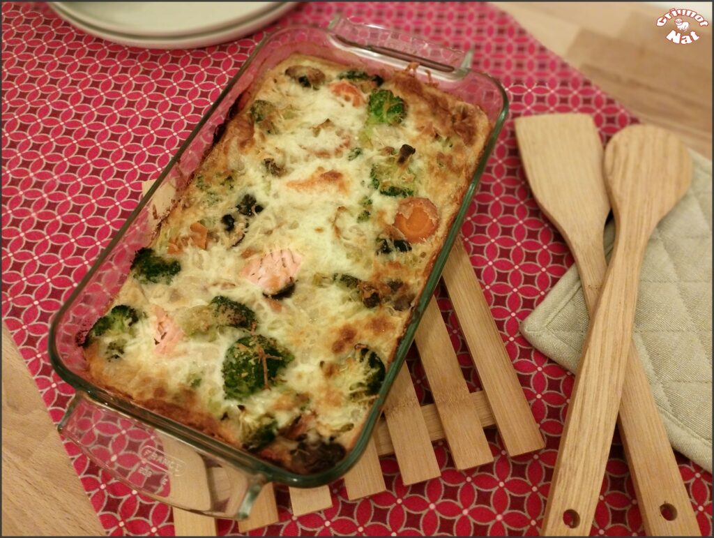 gratin de légumes au saumon 2