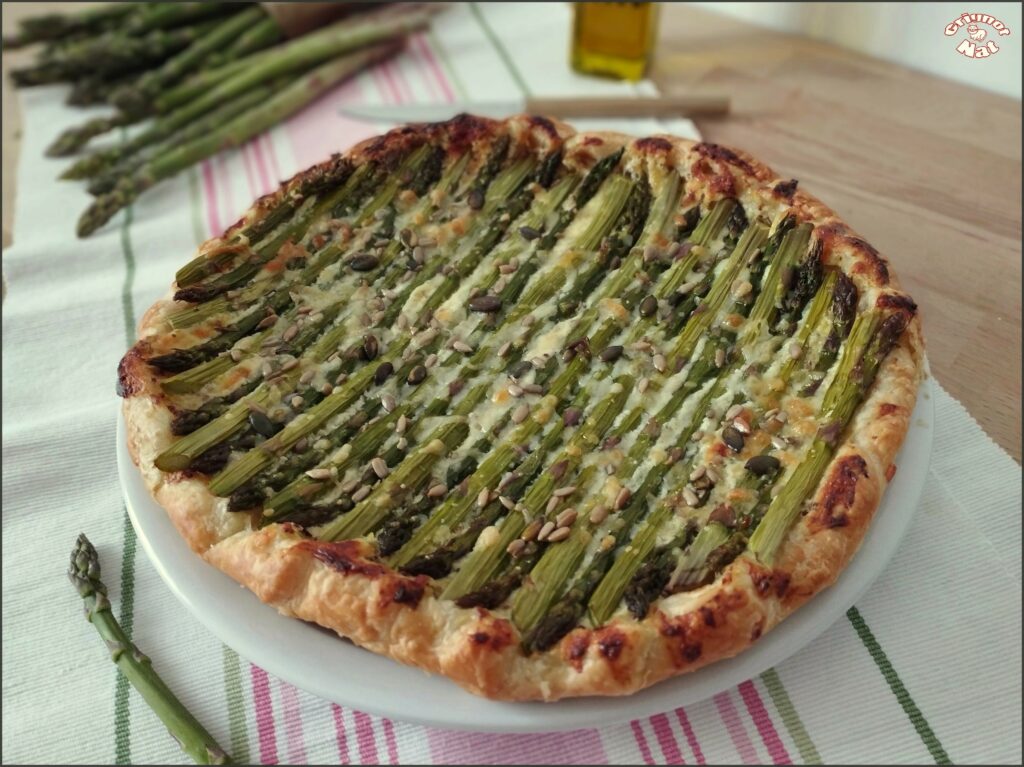 tarte fine aux asperges vertes rôties 2