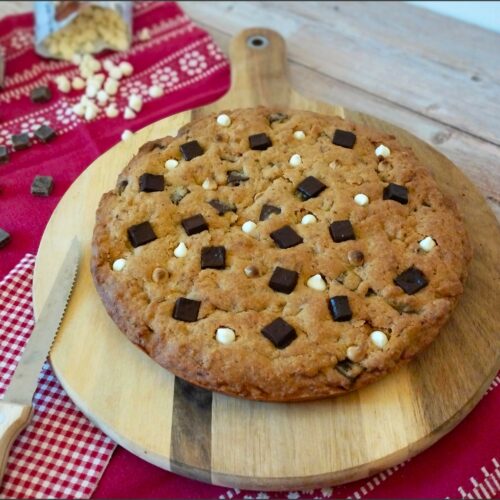 méga cookie aux pépites de chocolat