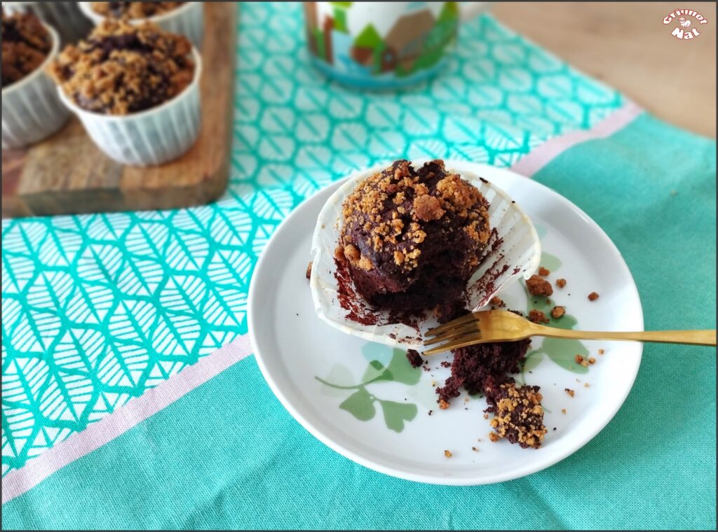 muffins au chocolat et crumble aux noisettes 3