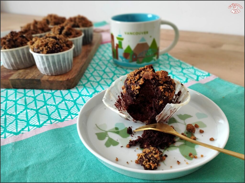muffins au chocolat et crumble aux noisettes 2