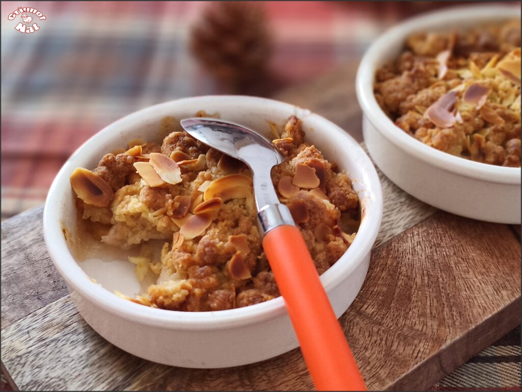 crumble aux poires au Airfryer 3
