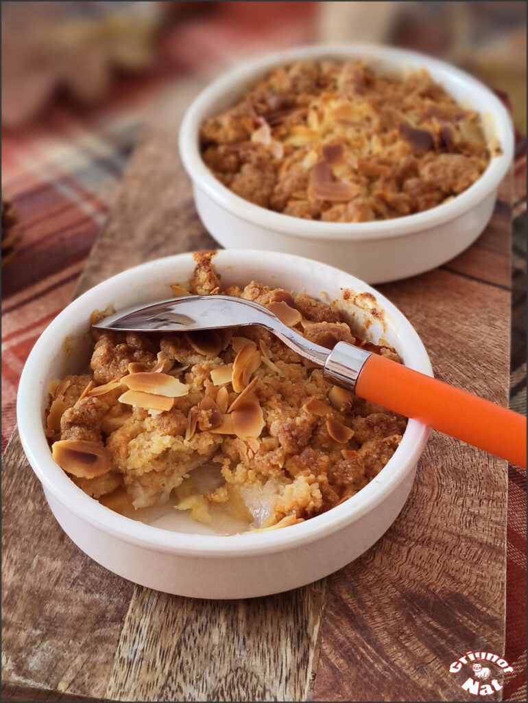 crumble aux poires au Airfryer