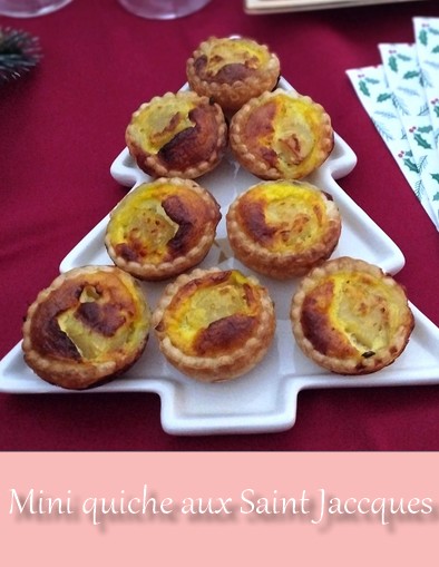 mini quiches aux Saint Jacques