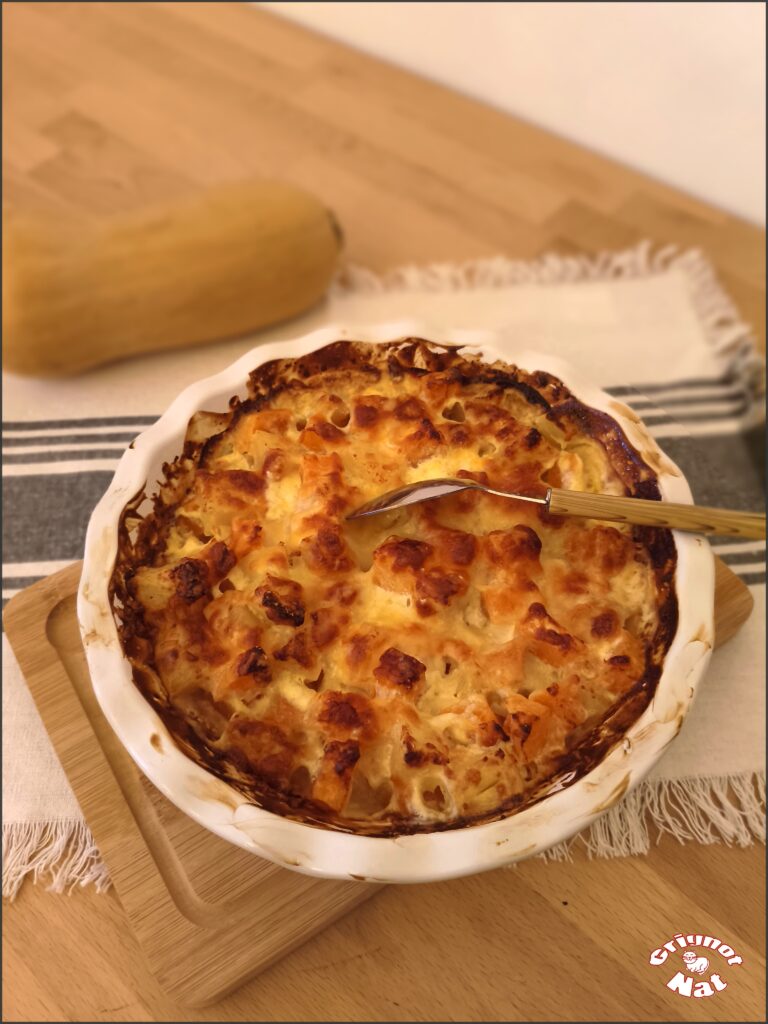gratin de butternut patates douces et pommes de terre