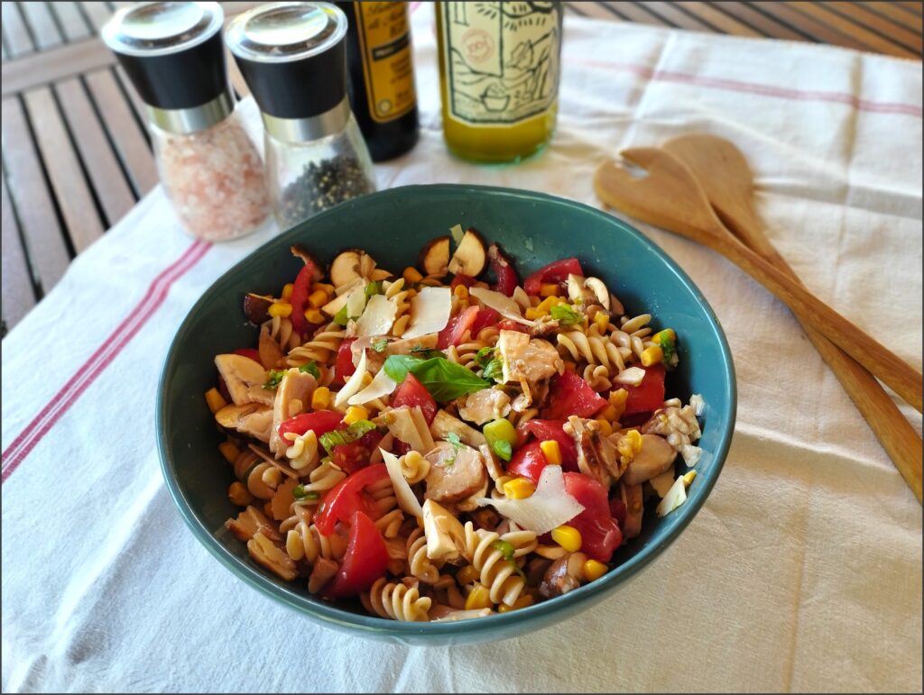 salade de pâtes au poulet et parmesan 2